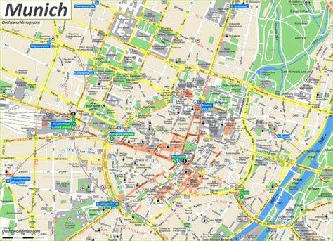 Munich Map | Germany | Maps of Munich (München)