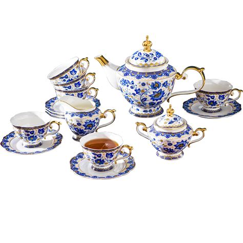 Floral Afternoon Tea Set Bone China Teapot Set - Teasetbox.com