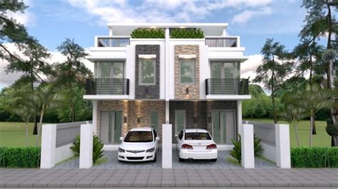 Duplex House Design with 3 Bedrooms - Cool House Concepts