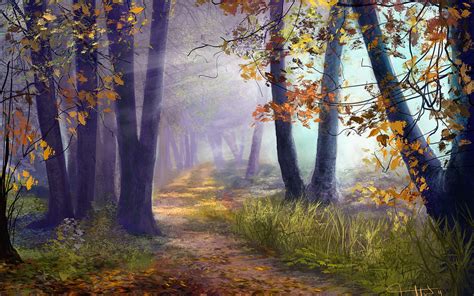 art, Autumn, Forest, Autumn Wallpapers HD / Desktop and Mobile Backgrounds