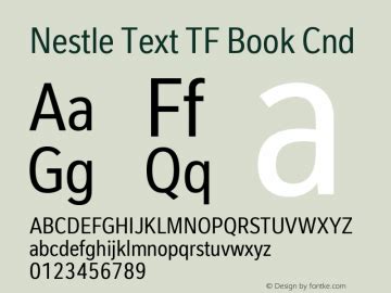 Nestle Text Font