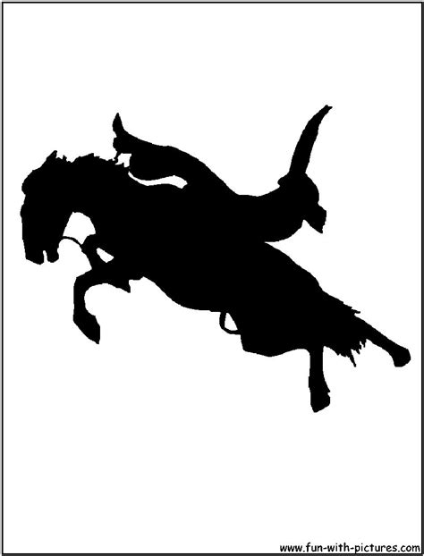 Bucking Horse Silhouette