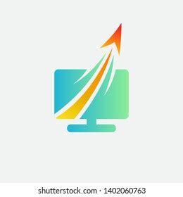 Computer Technology Logo Design Stock Vector (Royalty Free) 1402060763 ...