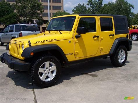 Yellow jeep wrangler unlimited rubicon for sale