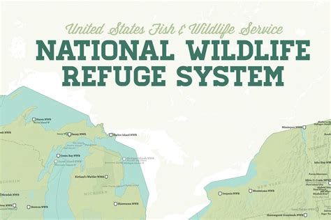 US National Wildlife Refuge System Map 24x36 Poster - Best Maps Ever