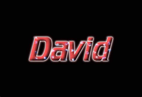 David Logo | Free Name Design Tool from Flaming Text