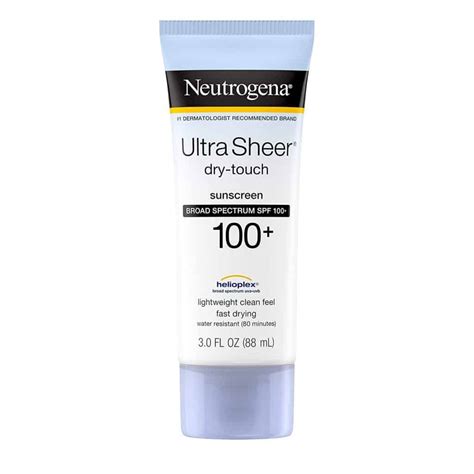 Neutrogena Ultra Sheer Sunscreen, SPF 100 | 3 Ounce | MerryDerma Pakistan