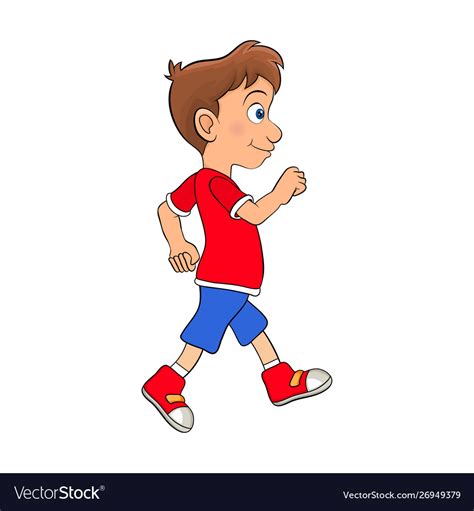 Boy Cartoon Character Walking – NBKomputer