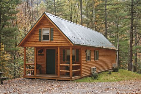 Single Floor Small Log Cabin Plans With Wrap Around Porch — Randolph ...