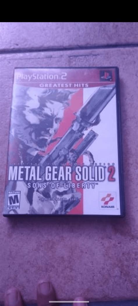 Here's a pic of my metal gear solid 2 game : r/metalgearsolid