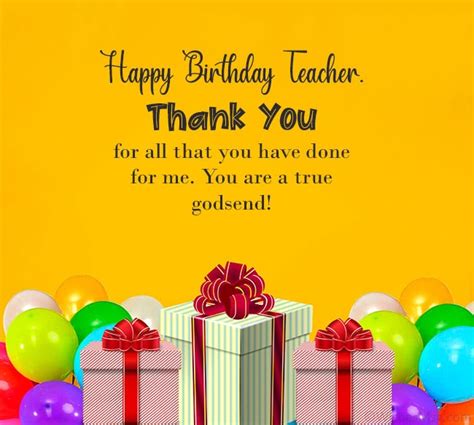 70+ Happy Birthday Wishes For Your Teacher - WishesMsg