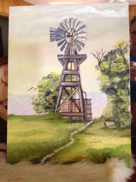 Windmill Painting