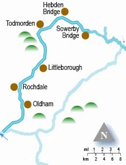 Rochdale Canal Map and Holiday Guide - Canal Junction