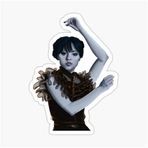 "Wednesday Addams dance scene " Sticker for Sale by Lola-Maraschino ...