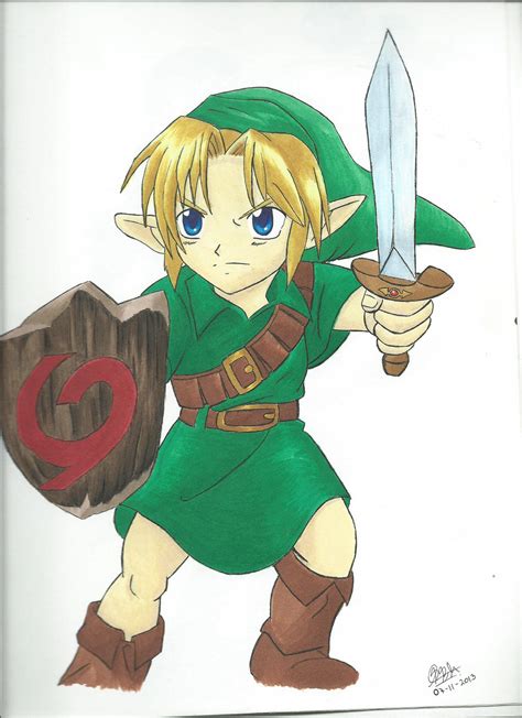 Young Link - Ocarina of Time by ElizabethLittle on DeviantArt