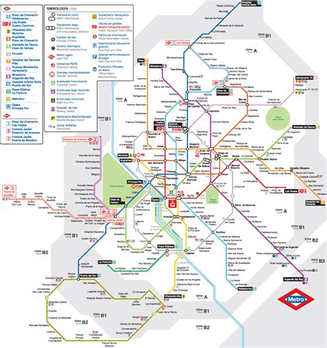 Plaza Eliptica station map - Madrid Metro