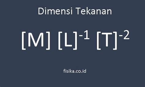 Dimensi Tekanan, Begini Cara Menentukannya | Fisika