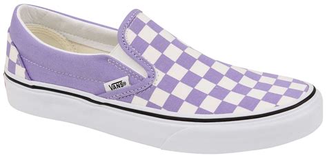 Vans Classic Slip On Women's Shoe - Checkerboard Violet Tulip