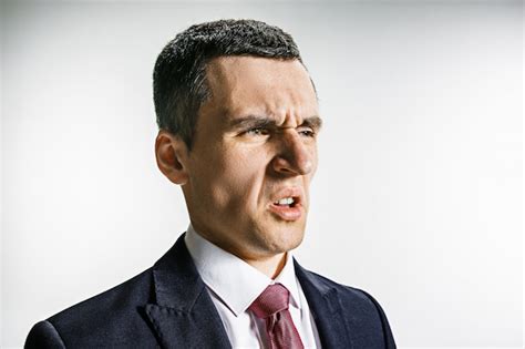 Free Photo | Three-quarter portrait of a businessman with disgust face.