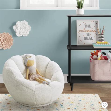 Kids Sherpa Tulip Swivel Chair 5 Pictures - modernchairs