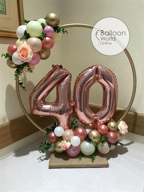 40a celebración de salto in 2020 | Birthday balloon decorations, 40th ...