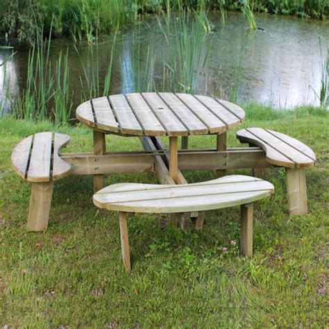 Round Picnic Table > Garden Furniture | TATE Fencing