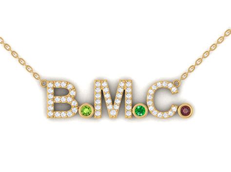 Birthstone Initial Necklace – Milliard Diamond Concierge