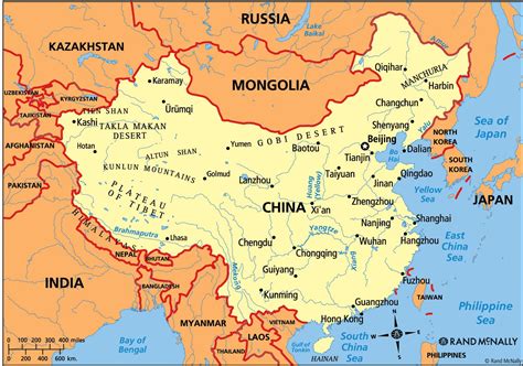 China political map - China map political (Eastern Asia - Asia)