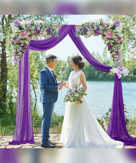 Purple Wedding decorations Ideas | Wedding arch, Wedding archway ...