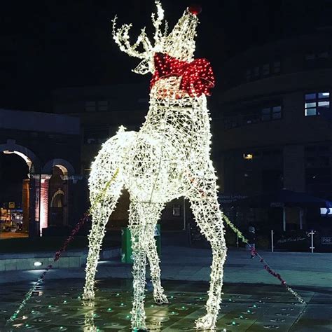 Giant Led Reindeer For Outdoor Life Size Christmas Decorative Deer For ...