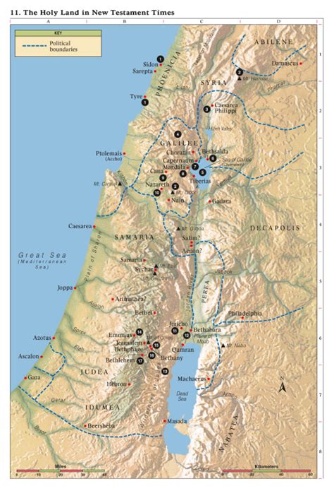 New Testament Maps Of Israel – CHURCHGISTS.COM