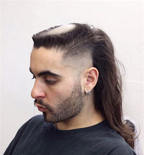 Skin Fade Mullet Long