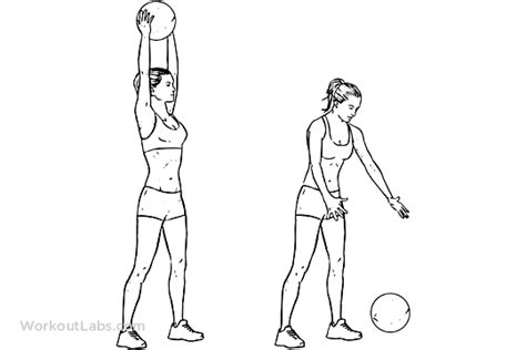 Medicine Ball Slam | Illustrated Exercise guide - WorkoutLabs