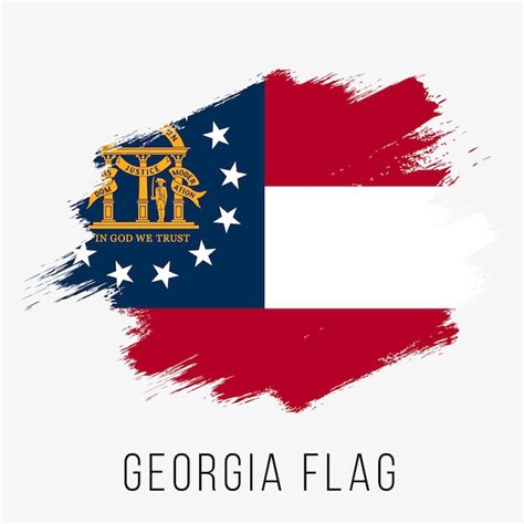 Premium Vector | Usa state georgia vector flag design template. georgia ...