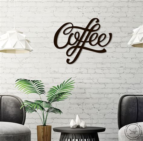 Coffee Sign Metal Wall Art Home Decor Wall Art Coffee Bar | Etsy