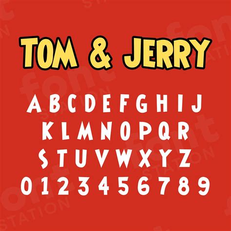 Tom And Jerry Font - Cartoon Font - Instant Download