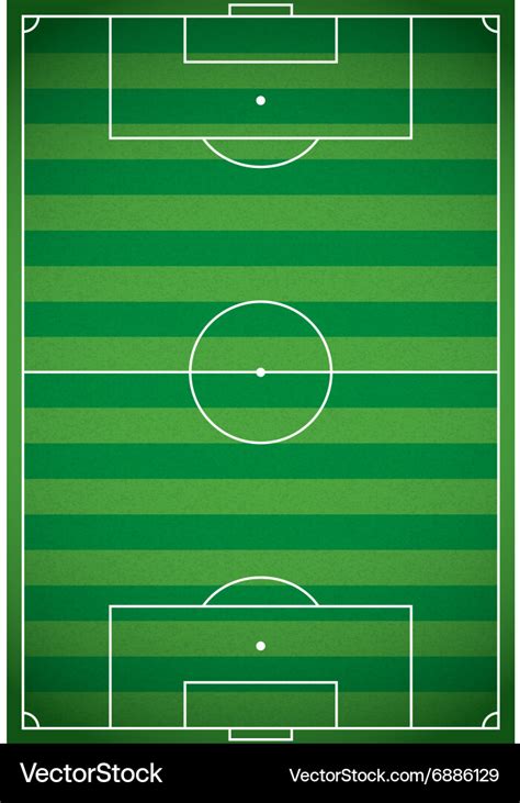 Football - soccer field aerial view Royalty Free Vector