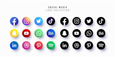 Social Media Collection Vector Hd Images Social Media Icons Collection ...