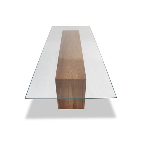 Glass Top + Solid Wood Dining Table - Rotsen Furniture - Touch of Modern