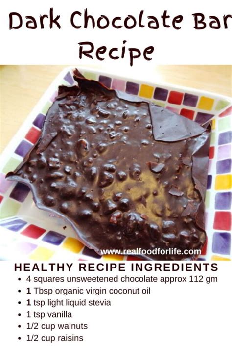 Walnut Dark Chocolate Bar - No Sugar, A Yummy, Healthy Treat For You