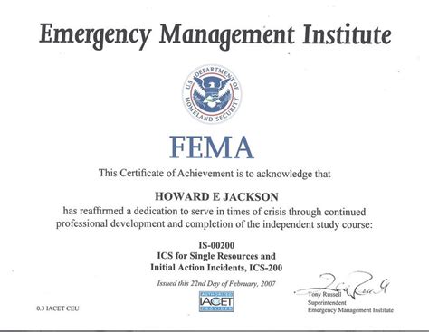 FEMA--Courses