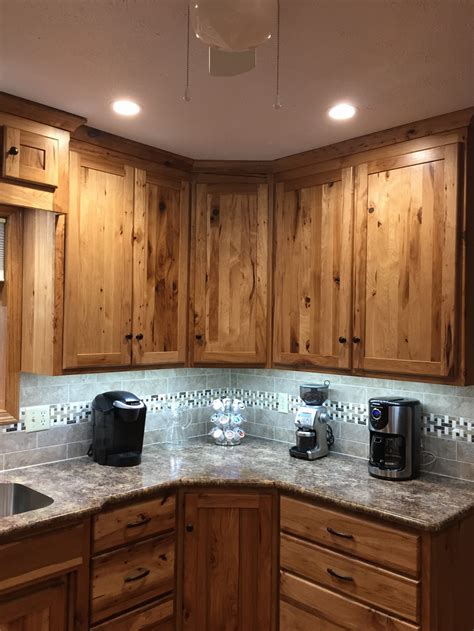 Rustic Hickory Kitchen Cabinets – Wheatstate Wood Design