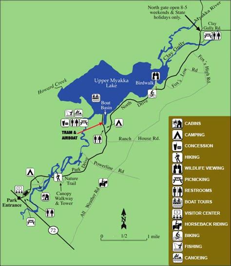 Myakka State Park Map and Trail Map – Hike It Florida