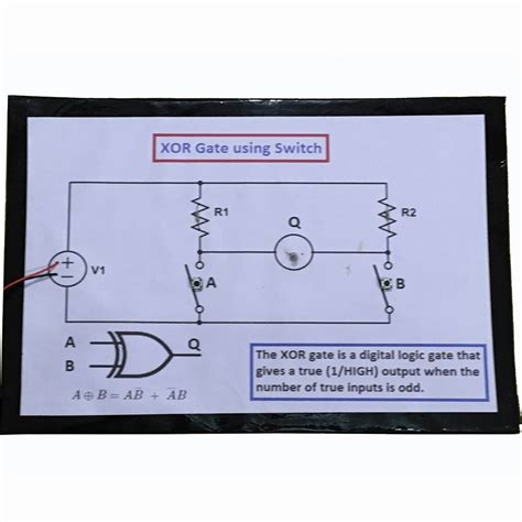 XOR Logic Gate using Switch - Project Hub