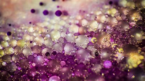 liquid oil bubbles macro white purple wallpaper abstraction background ...