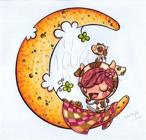 Cheese Moon ORIGINAL ART | Original art, Illustration, Illustration art