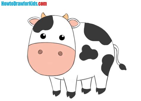 How to Draw a Cow for Kids - Easy Drawing Tutorial