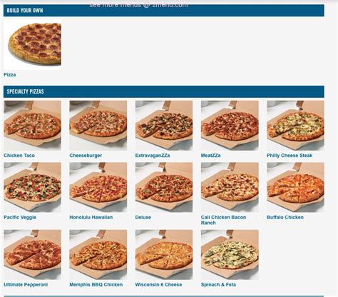 Online Menu of Dominos Pizza Restaurant, Falcon, Colorado, 80831 - Zmenu