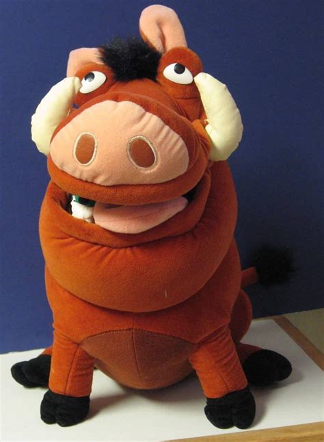 Disney Lion King Large Plush Pumbaa - 19" Long / 17" Tall with Plush Bugs