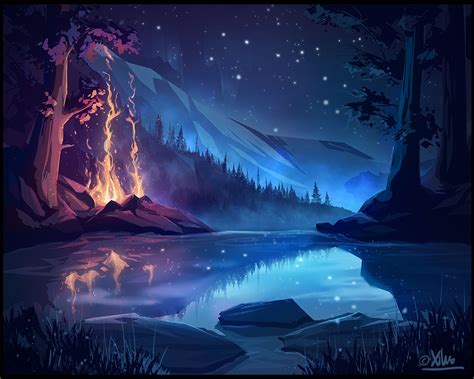 Night Forest by Xilus-Alex on DeviantArt